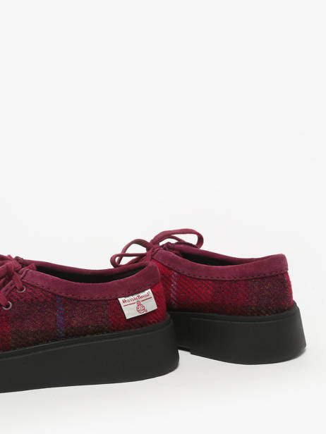 Derby Veterschoenen Clarks Rood women 26184947 ander zicht 2